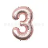 Balão de Filme de Alumínio Digital Novo de 18 polegadas Transfronteiriço EUA 0-9 Dourado e Prata Ouro Rosa Suprimentos de Decoração para Festa de Aniversário