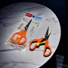Tesoura com Lâmina Dentada para Uso no Escritório, Artesanato DIY de Estudante, Corte de Papel, Tesouras Pequenas, Tesouras de Papelaria de Aço Inoxidável, Tesouras Elásticas