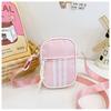 Bolsa Infantil Nueva de Verano Colorida Mochila Pequeña Bolso de Hombro Rayado de Moda Bolso Cruzado Infantil Elegante Versátil
