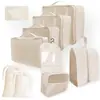 Bolsa de almacenamiento de viaje, juego de seis piezas, juego de siete piezas, juego de ocho piezas, bolsa de lavado plegable, bolsa de almacenamiento de ropa, paquete de bolsa de viaje