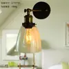 Lámpara de pared con reloj colgante de cristal, lámpara de pared moderna minimalista para habitación, pasillo, dormitorio, mesita de noche, lámpara de pared para restaurante, personalidad creativa, lámpara de bar