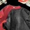 Nova Camiseta Casual Masculina de Manga Curta 2025 250g Lavagem Pesada com Areia Toque Gelado Solta Tamanho Plus Size Algodão Gola Redonda Camiseta Masculina
