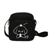 Bolso de un solo hombro con estampado de dibujos animados, Mochila artística para niñas, Bolso de lona de dibujos animados cuidadosamente seleccionado con gran capacidad para viajar, Bolso de lona de un solo hombro