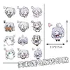48 piezas de pegatinas de transferencia transparentes versión Q de Frieren: Más allá del viaje, pegatinas lindas de dibujos animados creativas con temática de anime