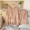 Novos Pijamas de Algodão Nuvem Estilo Primavera e Outono com Bojos para Mulheres, Cardigan de Manga Longa com Babados, Roupa de Casa, Pode Ser Usado Fora como um Conjunto