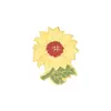 Insígnia de Girassol Mais Vendida da Amazon Íris Crisântemo Flor Mil Vacas Broche de Flor de Rosa Insígnia de Metal