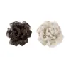 Estilo suave multi-capa malla plisada floral camelia DIY pinza de garra versátil pasador accesorio para el cabello broche accesorio para la ropa