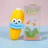 Bloques de construcción de arcilla transfronterizos, squishies de maíz peculiares, maíz con expresión divertida, juguetes ASMR para aliviar el estrés, al por mayor