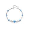 Pulsera de ala de ángel con forma de noria en plata de ley S925 para mujer, estilo elegante y de alta gama, ideal como regalo para novia.