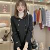 Chaqueta de Invierno Ligera para Mujer Estilo Pequeño Fragante Moda Ins Chaqueta de Algodón Ajustada Cuadros de Diamante Chaqueta Acolchada