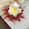 Pasador de Flor de Tela Estilo Vacaciones Súper Hada, Gama Alta, Exquisito, Pinza de Pato Versátil, Diseño de Moda, Elegante Accesorio para el Cabello