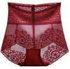 Pantaletas de encaje de cintura alta para realzar el trasero para mujer, Faja moldeadora para control de abdomen y cintura para posparto, Control fuerte del abdomen, Estilo delgado de verano