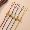 Nuevo nudo de flor de melocotón estilo chino y nudo Wenchang semiacabado, cordón tejido hecho a mano, colgante para marcapáginas DIY, decoración para mochila