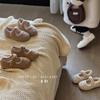 Zapatos Transfronterizos para Niños Pequeños, Zapatos de Invierno para Niñas, Ropa para Exteriores, Zapatos Peludos de Algodón de Doble Capa, Zapatos de Princesa para Niñas con Forro de Felpa