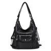 Bolso de Hombro Grande de Mujer Vintage Nuevo Transfronterizo 2026, Moda de Gama Alta Piel Suave Bolso Dual de Hombro para el Día a Día