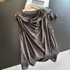 2026 Nuevo Elegante Casual Verano Delgado Sin Mangas Top Camiseta Chaleco Corto Camisa Base Venta al por Mayor N5 Dt3296