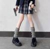 Calcetines apilados calcetines para niños otoño e invierno conjuntos de piernas calcetines hasta la pantorrilla blanco puro chicas calientes venta al por mayor punto vertical calcetines de tubo JK
