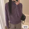 Cardigan Suéter de Tricô de Inverno Feminino com Renda Vazada, Gola Alta, Fechamento Único, Casaco com Pelo Macio de Guaxinim