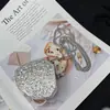 2026 Disco Redondo Acrílico Completamente con Diamantes Bolso Pequeño Cruzado Bolsa de Montaña Debajo de Pino Bolsa Kasle para Mujer