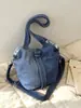 Bolso de Mano Versátil para Viajes Diarios de Mujer, Nuevo Bolso Cubo de Mezclilla, Tendencia de Nicho Verano 2026 Bolso de Hombro Cruzado
