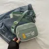 Bolsa Pequeña de Dibujos Animados Estilo Coreano, Nuevo Modelo Primavera Verano, Gran Capacidad, Bolso de Hombro Elegante y Texturizado, Bolso Cuadrado Pequeño Cruzado Versátil Casual para Mujer