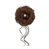 Coque de Cabelo Sintético para Mulheres, Coque de Cabelo Falso com Mechas Finas, Natural e Volumoso, Penteado para o Dia a Dia