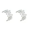 Brincos de Flor de Renda com Design de Nicho, Brincos Doces de Flor Vazada para Mulheres, Brincos Elegantes da Moda Super Fada, Alto Padrão