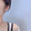 2026 Nuevos Pendientes de Plata Esterlina S925 Lisos Estilo Coreano para Mujer, Simples y Versátiles, Pendientes de Moda, Cuidado de Perforaciones, Regalo de Hebilla para Oreja