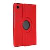Para Samsung Tab A9 capa de couro suporte giratório 360 capa protetora abrangente A9 11 polegadas capa protetora com padrão de lichia