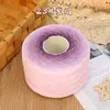Fio de algodão mercerizado degradê em formato de bolo, fio de oito cabos tecelado à mão, multicolorido, não forma bolinhas, respirável para manta e xale
