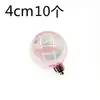 Pelota Transparente de Plástico Iridiscente Galvanizada Pelota de los Deseos Bola de Cristal Decoración para Pastel de Cumpleaños Adorno para Hornear Paquete de 10