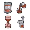 Línea Cruzada Inglés Aliexpress Pin Pin de Ropa Collar Pin Médico Bolsa de Café Broche Accesorios Insignia de Metal