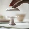 Soporte de Cerámica Estilo Japonés con Tapa Pinta a Mano de Flor de Cerezo para Accesorios de Ceremonia de Té, Soporte para Tapa de Tetera de Arcilla Púrpura, Tapa de Taza, Tapete para Colocar la Tapa del Té con Diseño Floral