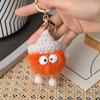 Llavero de peluche para coche con bola de carbón pequeña de lana de visón, gorro de lana, bola de pelo, regalo nuevo
