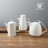 Hervidor de Cerámica Cafetera Blanco Puro Hervidor Frío Juego de Hotel Hervidor de Mesa Hervidor de Té Doméstico Personalizado