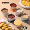 Mini Tazón para Dips de Acero Inoxidable con Tapa para el Hogar Caja de Ensalada de Tomate Taza para Salsas Vajilla Portátil Plato para Condimentos