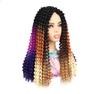 Extensión de cabello de ganchillo a mano de 18 pulgadas trenza sucia cabello de dedo de mujer africana extensión de cabello negro de ganchillo trenza sucia pasión comercio exterior