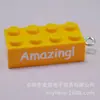 8764 Colgante Llavero de Bloque de Construcción de Puntos 2x4 Colorido Accesorios de Joyería Hechos a Mano DIY Colgante Producto Combinado Transfronterizo