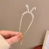 Nuevo Pasador de Pelo Retro Estilo Chino con Borla de Perlas para Mujer, Elegante Pasador en Forma de U, Adorno para el Cabello con Falda Mamian, Accesorio para el Cabello de Estilo Antiguo