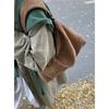 Bolsa de Axila de Felpa Vintage de Gamuza de Nicho Otoño e Invierno para Mujer Nueva 2024 Bolso Tote Simple de Gran Capacidad Bolso de Hombro
