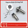 Conector de cabeça de aviação de flange de pino sólido de núcleo 2-10 montado em painel de plugue de aviação Gx16 resistente a altas temperaturas personalizado