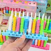 Contador de Cuentas Creativo para Niños de Primer Grado, Formas Geométricas, Caja de Herramientas de Aprendizaje de Suma y Resta, Set de Materiales Didácticos de Matemáticas