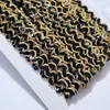 Encaje pequeño de 1 cm con lentejuelas curvas en forma de S, cinta ondulada, accesorio para ribete de prenda, tocado de ópera, cuerda decorativa, encaje de ola