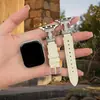 [Correa] Adecuada para Correa de Reloj Apple S12Iwatch con Diamantes Brillantes S10987Se Patrón de Piedra H Pulsera para Niñas