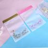 Bolsa de cremallera transparente esmerilada para ropa eva bolsa de embalaje para ropa interior calcetines guantes bolsa de almacenamiento de plástico autosellante