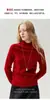Suéter de Base Malha Kansaier Espessado Primeira Linha Pronto para Vestir 100% Caxemira Feminino Gola Meia-alta Manga Raglan Slim
