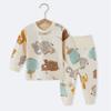 Ropa de otoño para bebé, pantalones de otoño, pijamas de algodón de cintura alta para bebé, ropa de casa, protección abdominal, ropa interior para niños, traje de base cálida