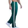Pantalones Deportivos de Verano para Hombre Europeos y Americanos con Rayas Laterales, Holgados de Pierna Recta, Transpirables, Tallas Grandes, Deportivos Casuales, Transfronterizos, Largos