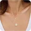 Conjunto de Collar de Tres Capas con 26 Letras para Mujer Estilo Europeo y Americano, Collar Apilado Multicapa con Colgante Asimétrico Moderno y Personalizado