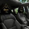 Funda para reposacabezas de coche con patrón de texto, funda para almohada de coche, funda de asiento a prueba de polvo, se puede personalizar con tu propio diseño como funda para reposacabezas y cuello